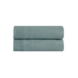 Superior 100% Egyptian Cotton 650 Thread Count, Standard 2-Piece Pillowcase Set, Single Ply, Solid, Teal Superior