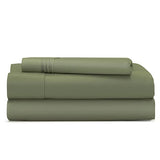 Cosy House Collection Everyday 1500 Series Bed Sheet Set - Ultra Soft & Cool Hotel Luxury Bedding - Deep Pocket - Wrinkle, Stain and Fade Resistant - 3 Piece Set (Twin XL, Moss Green) Cosy House Collection