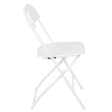 Flash Furniture Hercules Series Plastic Folding Chair - White - 4 Pack 650LB Weight Capacity Comfortable Event Chair-Lightweight Folding Chair Flash Furniture