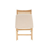 Powell Kasi Beige Rattan Cane Folding Foldable Dining Side Chair, Natural Powell