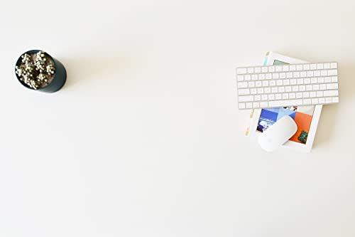 Kaboon 55x28 in White Tabletop, Wood Desktop One Piece, Table Top for Standing Desk, Laminate Wood Countertop, Reversible Wooden Tabletop Board for Kaboon