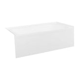 Kingston Brass Aqua Eden VTAP603022L 60-Inch Acrylic Anti-Skid Alcove Tub with Left Hand Drain Hole, White Kingston Brass
