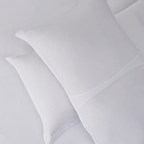 Hearth & Harbor White Duvet Cover King Size - 3 Piece Soft Double Brushed Bedding Set - Includes 1 King Duvet Cover with Button Closure 104x90 inches and 2 Pillow Shams Hearth & Harbor