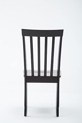 Boraam Bloomington Dining Chair, Black/Cherry, Set of 2 Boraam