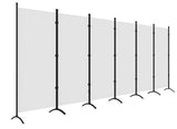 Room Divider, 6 Panel Room Dividers and Folding Privacy Screens, 6FT Partition Room Office Wall Divider for Separation 200" W Fabric, Portable Freestanding Room Divider Wall (White) gaildon