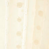 Mengesi Bed Canopy with Pom Pom- Lace Chiffon Canopy Bed Curtains, Ruffles Princess Reading Nook Play Tent for Girls Room (Ivory)