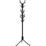 Simple Houseware Standing Coat and Hat Hanger Organizer Tree Shaped Rack, 18 Hooks, Black Simple Houseware