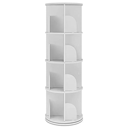 NAIYUFA 360-Degree Rotating Bookshelf - Versatile Floor Standing Bookcase for Kids & Adults - WoodArtSupply