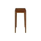 NTC Mingle 47-Inch Console Table, Modern Solid Wood Entryway Table with Hidden Drawer, Waterproof & Heat Resistant, Narrow Table for Hallway, Living Room & Foyer, Dark Walnut NTC