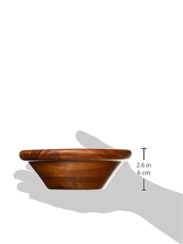 Lipper International Cherry Finished Salad Bowl, Small, 7" Diameter x 2 1/2" Height, Single Bowl