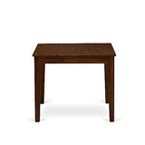 East West Furniture OXAB5-AWA-05 5 Piece Kitchen Table Set for Small Spaces Includes a Square Modern Dining Table and 4 Parson Kitchen Chairs, 36x36 Inch, Antique Walnut East West Furniture