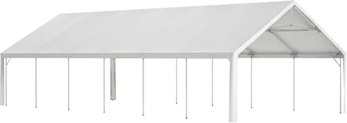 20x40 FT Heavy Duty Party Tent, Large Commercial Wedding Event Tent with Triangle Structure & 3 Carry Bags, Waterproof Outdoor Canopy Gazebo for Parties, Carport, Camping and Patio Events dafrigic