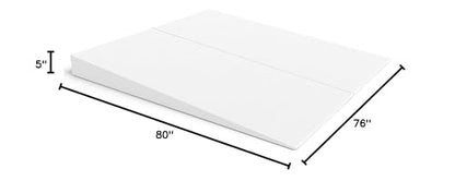 Avana Mattress Elevator - 5-Inch Size - Gentle Incline Under Mattress Support, 5", King