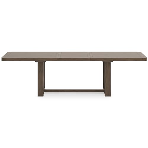 Signature Design by Ashley Cabalynn Farmhouse Dining Extension Table with 1 Removable Center Leaf, Light Brown Signature Design by Ashley