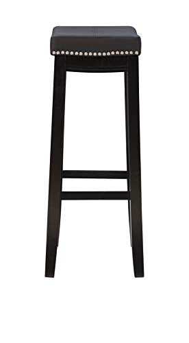 Linon Claridge Bar, Black Stool, 32" X 18.75" X 13" Linon