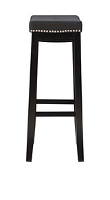 Linon Claridge Bar, Black Stool, 32" X 18.75" X 13" Linon