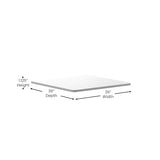 Flash Furniture Glenbrook 36" Square Table Top with White or Gray Reversible Laminate Top Flash Furniture