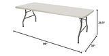 OEF Furnishings 8 Foot Heavy Duty Folding Table, 30" x 96", Light Grey OEF Furnishings