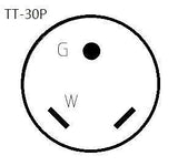 Parkworld 885378 EV Adapter Cord NEMA TT-30P to 14-50R (ONLY for EV or Tesla use, NOT for RV) (1.5FT) Parkworld