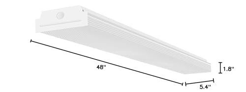FaithSail 4FT LED Wraparound 40W 4 Foot LED Shop Lights for Garage, 4400lm 4000K Neutral White, Wrap Light, 48 Inch LED Light Fixtures Flush Mount Office Ceiling Lighting, Fluorescent Tube Replacement FAITHSAIL