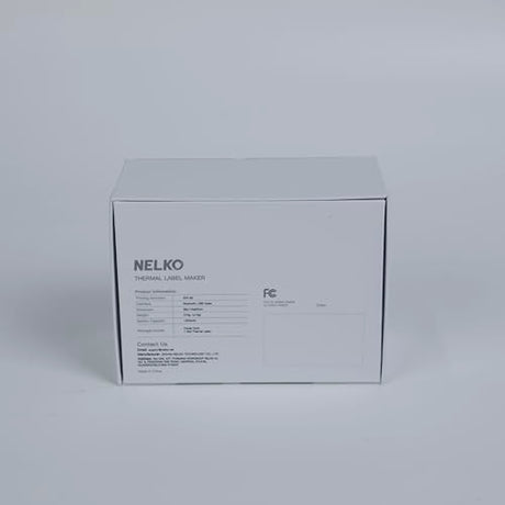 Nelko Label Maker Machine with Tape, PM220 Bluetooth Label Printer, 2 Inch Portable Thermal Printer for Small Business, Address, Logo, Clothing, Sticker Printer for Phones & PC, 1 Count, White Nelko