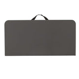Flash Furniture Dunham 2.83' Square Plastic Folding Event Table with Carrying Handle, Bi-Fold Banquet Table for Indoor/Outdoor Events, Dark Gray Flash Furniture