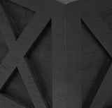 Ilyapa Wood Tissue Box Cover Farmhouse X Patterned- Rustic Farmhouse Black Wood Tissue Holder Ilyapa