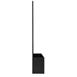 Oakland Living 6 ft. X 4 ft. Black Freestanding Metal Privacy Screen Room Divider with Flower Box Oakland Living