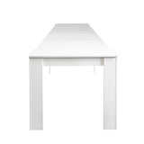 HOMBIX Transformer Table, Expandable Dining Table for 10-12 People, Folding Console Table Space Saving Furniture for Small Apartments, White HOMBIX