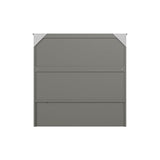 AFI, Southampton Murphy Bed Chest Twin XL with 6" Mattress, Storage Drawer & Built-in USB Charger, Grey AFI