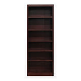 Concepts In Wood 84" Traditional Oak Bookcase with 4 Adjustable & 2 Fixed Shelves Concepts In Wood