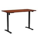 FLEXISPOT Standing Desk 55 x 28 Inches Electric Stand Up Desk Workstation, Whole-Piece Desk Board Home Office Computer Height Adjustable Desk (Black Frame + 55" Mahogany Top 2 Packages) FLEXISPOT