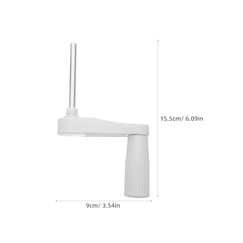 NAMOARLY 2pcs Manual Crank for Desk and Table, Replacement Crank Handle, High-Strength Silent Operation for Workbench Window and Standing Desk White NAMOARLY