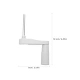 NAMOARLY 2pcs Manual Crank for Desk and Table, Replacement Crank Handle, High-Strength Silent Operation for Workbench Window and Standing Desk White NAMOARLY