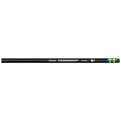 Ticonderoga Pencils, Wood-Cased Graphite, #2 HB Soft, Black (13953) (Pack of 6, 72 Count Total) Ticonderoga