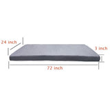 Bzvystux Memory Foam Sleeping Pad Camping Mattress,3 Inch Thick Portable Floor Mat for Adult Waterproof Sleeping Mat Roll Up Floor Mattress Foldable Backpacking Travel Bed for Outdoor,Guest Bed Bzvystux