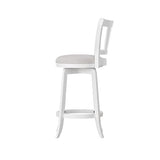 HILLSDALE Presque ISLE Wood Counter Height Swivel Stool White Hillsdale