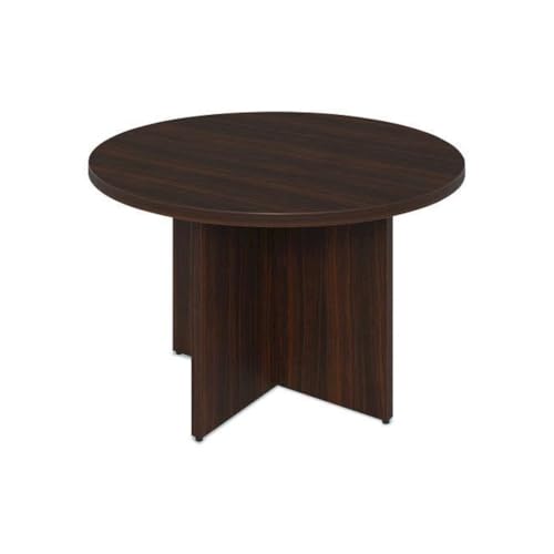 Alera Seville Round Conference Table, Round, 48" Diameter, Mahogany Alera