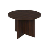 Alera Seville Round Conference Table, Round, 48" Diameter, Mahogany Alera