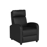 BestMassage | Recliner Chair | with 2 Point Massage Function | Black | with Lumbar Support, Adjustable Push Back, Wide Armrests, Footrest & Padded Seat | Easy Assembly | for Living Room, Home Theatre BestMassage