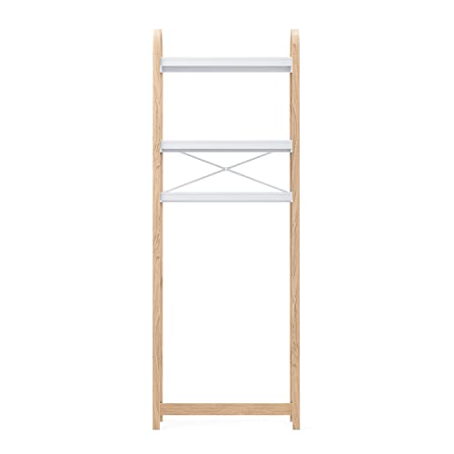 Umbra Bellwood Over The Toilet Shelf System, White/Natural Umbra