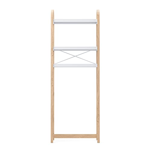 Umbra Bellwood Over The Toilet Shelf System, White/Natural