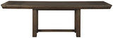Signature Design by Ashley Dellbeck Casual Rectangular Dining Extension Table, Seats up to 8, Dark Brown Signature Design by Ashley