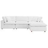 Modway Commix Down-Filled Overstuffed Upholstered 4-Piece Sectional Sofa Modway