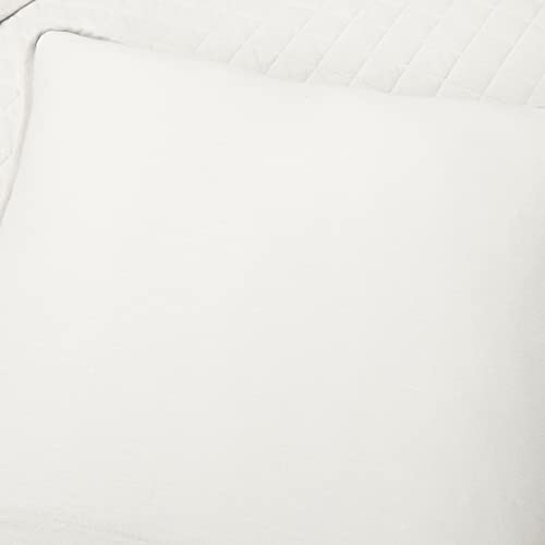 Lush Decor Ava Quilt Diamond Pattern Solid 2 Piece Oversized Bedding Blanket Bedspread Set - Twin-XL - White Lush Decor