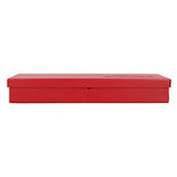 URREA Metal Tool Box - 9.6" x 5" x 1.4" Portable Tool Storage/Organization Box with 24 Gauge Construction & Durable Red Finish - 4725 Urrea