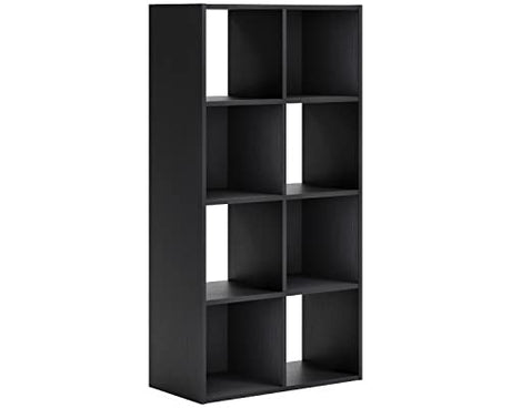 Signature Design by Ashley Langdrew 8 Cube Storage Organizer or Bookcase, Black Signature Design by Ashley