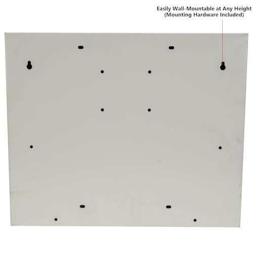 DIYTUNINGS Wall Mounted Storage Rack with Locking Fold Down Shop Desk, Space Saving Table with Storage Shelves 20" W x 3-3/8"D (Tan) DIYTUNINGS