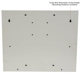 DIYTUNINGS Wall Mounted Storage Rack with Locking Fold Down Shop Desk, Space Saving Table with Storage Shelves 20" W x 3-3/8"D (Tan) DIYTUNINGS