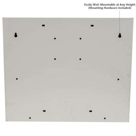 DIYTUNINGS Wall Mounted Storage Rack with Locking Fold Down Shop Desk, Space Saving Table with Storage Shelves 20" W x 3-3/8"D (Tan) DIYTUNINGS